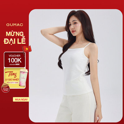 Áo Tanktop 2 Dây GUMAC Áo Kiểu Nữ 2 Dây Bản Nhỏ Nhiều Màu Dễ Phối Đồ LATF0627