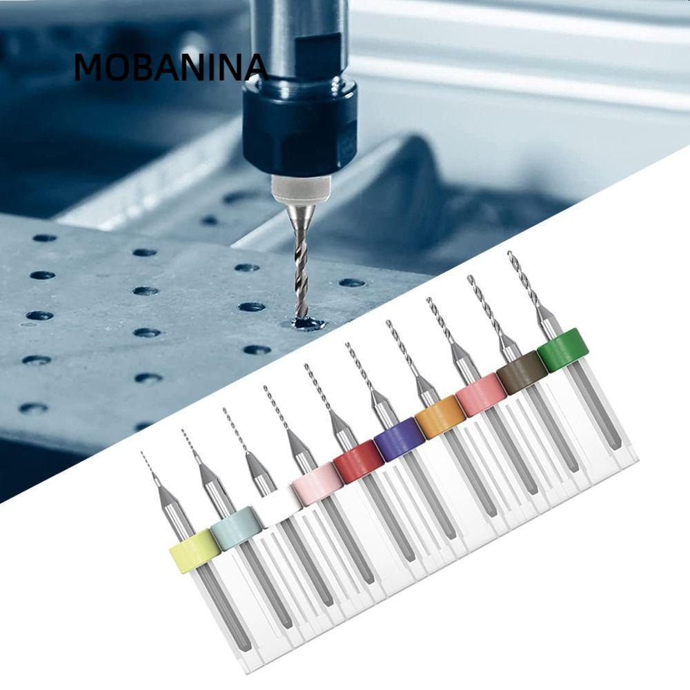 MOBANINA Mũi khoan CNC Mini Thép vonfram Gỗ CNC Khoan Mũi khắc cacbua Máy phay CNC