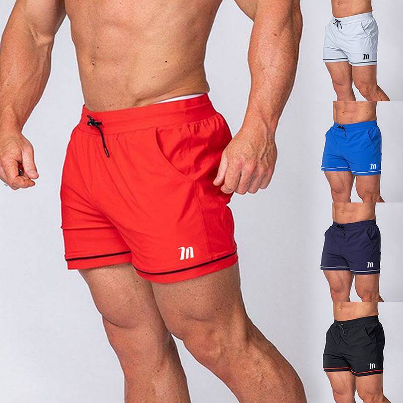 Summer Exercise Shorts Men's Running Marathon Track and Field Loose Shorts Quick-Drying Training Pan