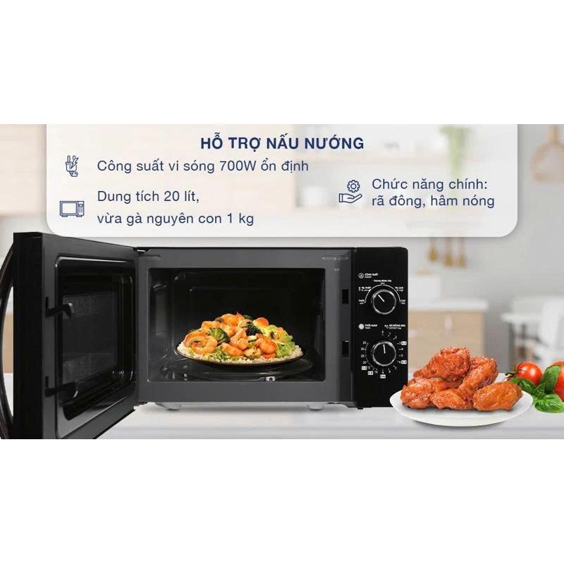 🌙🌙 Lò vi sóng cơ Toshiba MWP-MM20P(WH) Trắng | Lò vi sóng Toshiba MWP-MM20P(BK) Đen | MW2-MM20P(BK) 