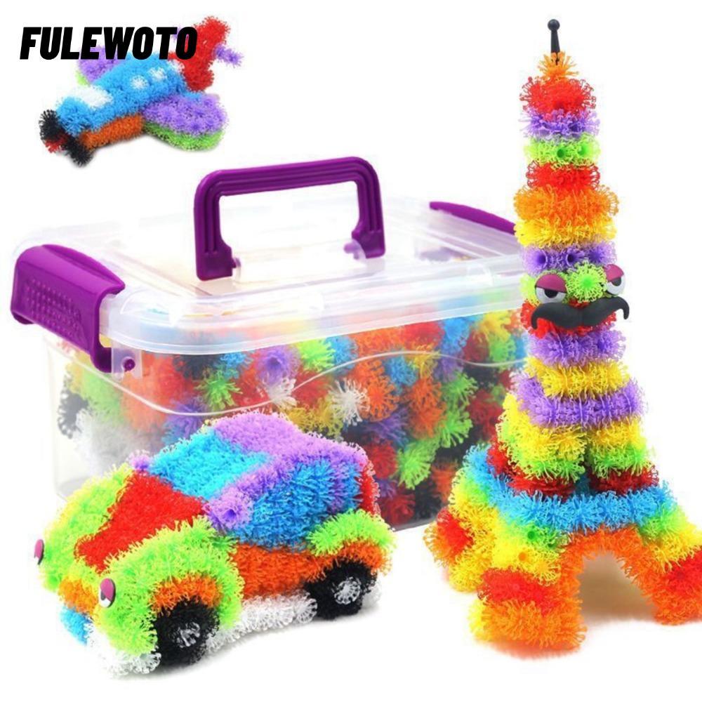 FILEWOTO Thorn Balls, Đồ chơi xây dựng linh hoạt Đồ chơi bóng dính, Vui nhộn DIY Lắp ráp DIY Puffer 