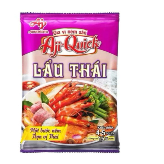 Gia Vị Lẩu Thái Aji-Quick 59g x 60 Gói - Gia Vị Nấu Lẩu Ajinomoto Chính Hãng - Sỉ Giá Tốt | NPP Trun