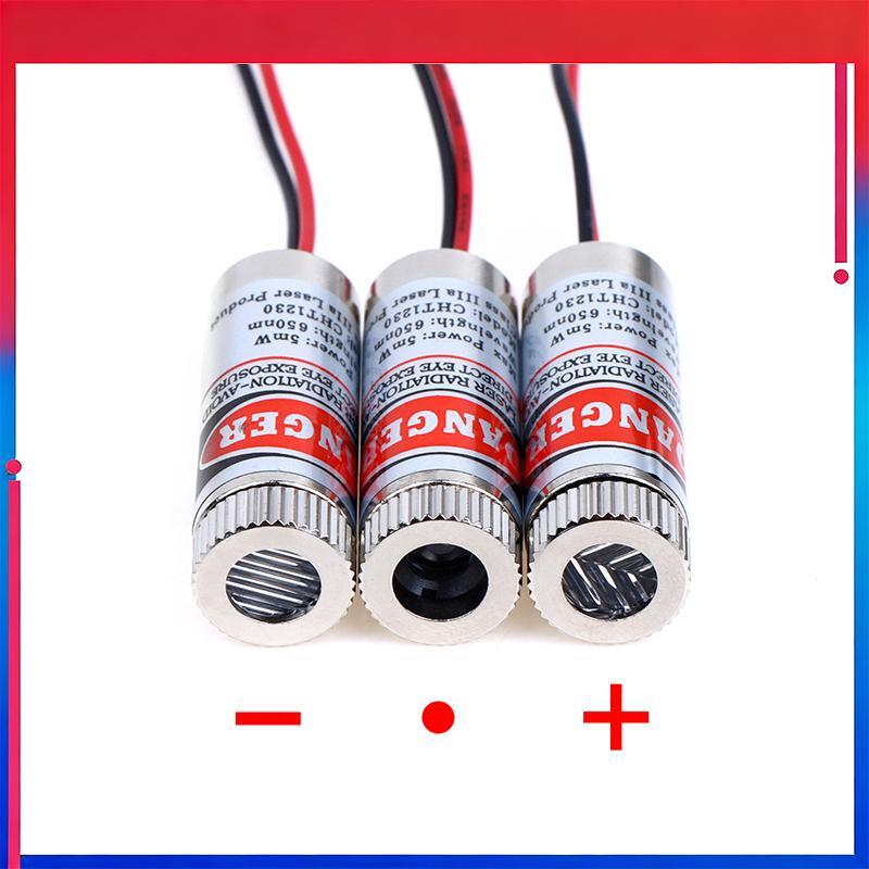 (MỚI) 650nm 5mW Red Point / Line / Cross Laser Module Đầu Laser Laser Ống Laser 3v-5v Đầu Laser chấm