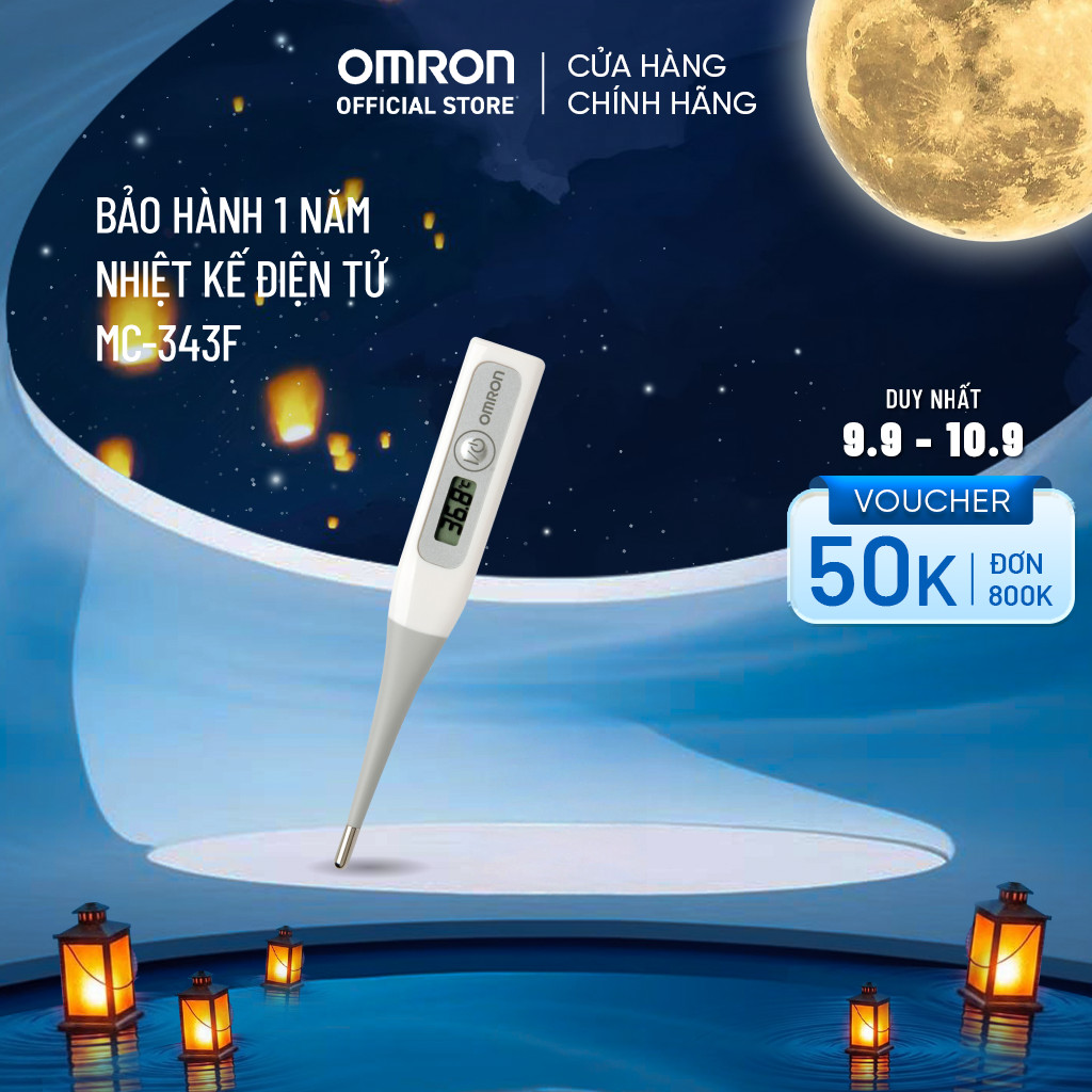 Bảo hành 1 Năm - Nhiệt kế điện tử Omron MC-343F