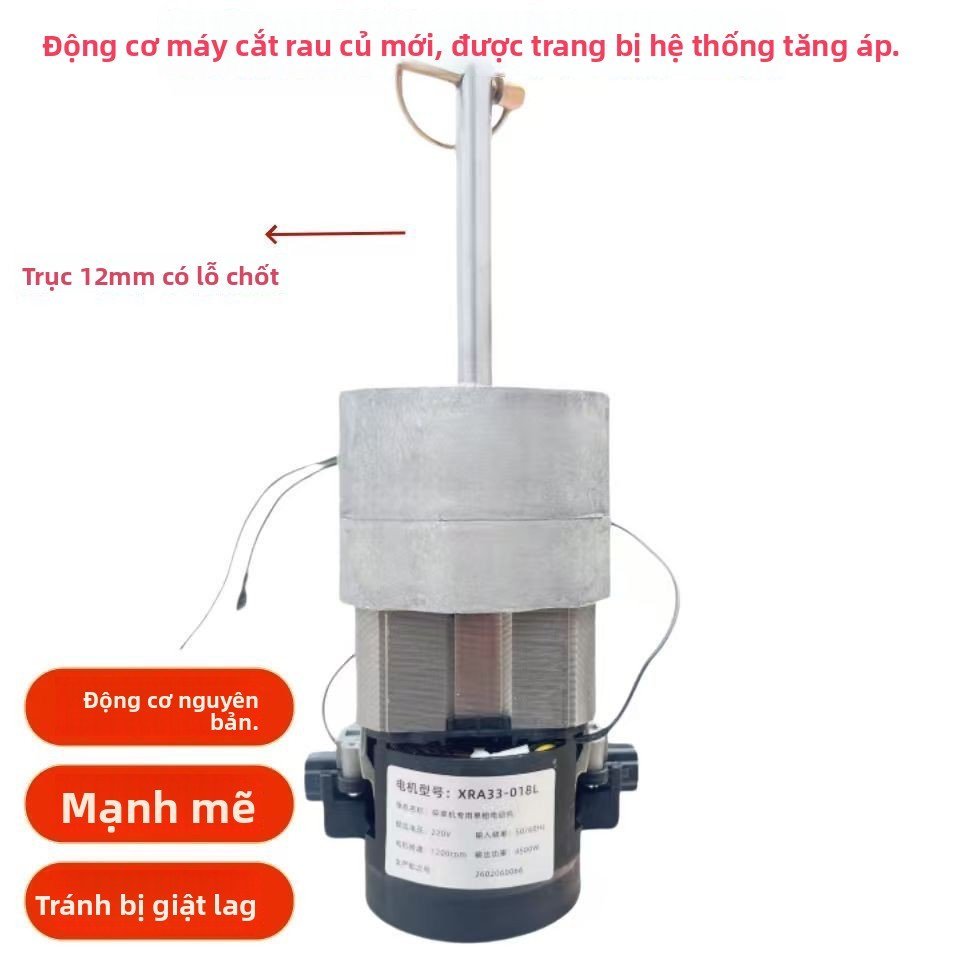 Motor tuabin 5000W tự chế cho máy băm thức ăn gia súc, công suất lớn, bền