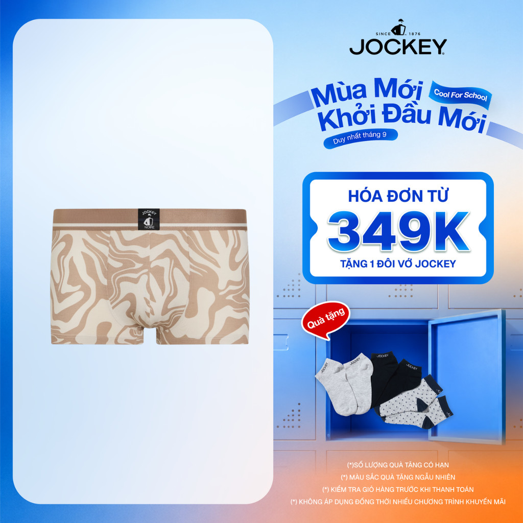 Quần Lót Nam Dáng Trunk Lưng Thun Dệt Jockey Noire - J4124