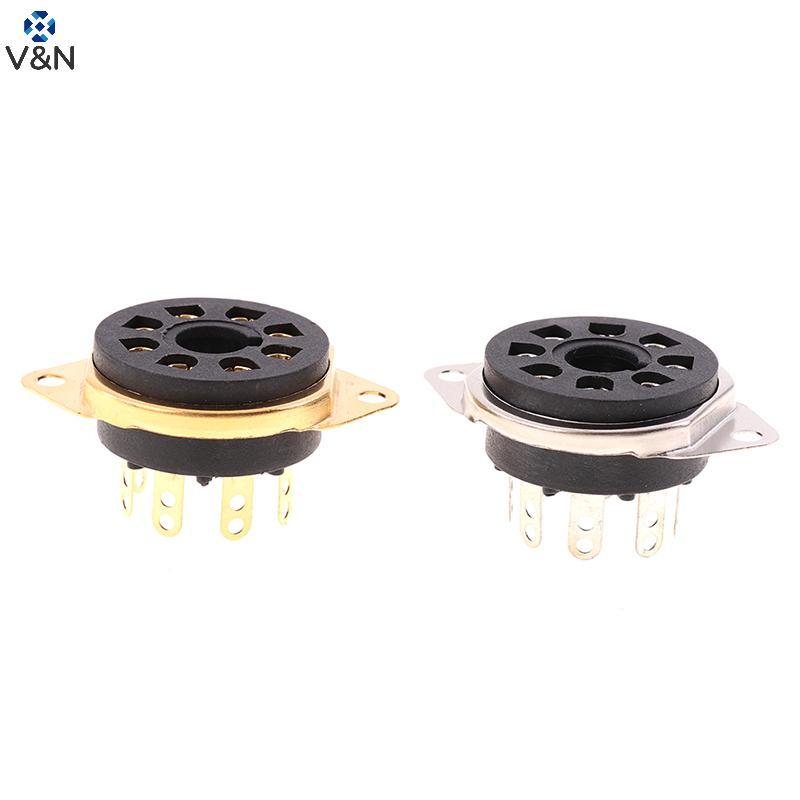 V & N Chassis Mount 8pin Bakelite Tube Soet Base Cho 6550B 6CA7 EL34 6L6 KT88 Vintage AMP DIY.
