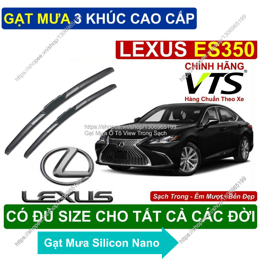 Gạt Mưa 3 Khúc Kính Lái Lexus ES350/ Cặp Gạt Mưa  Kính Lái Cho Các Dòng Xe Lexus ES350