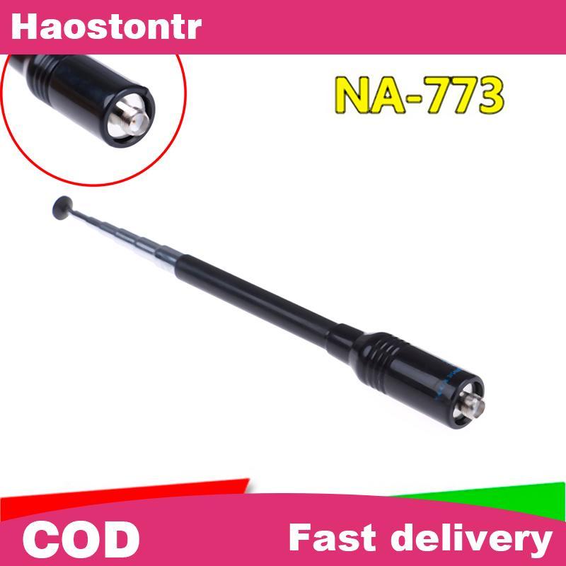 Haostontr Cầm tay băng tần kép nagoya na-773 sma-f ăng-ten uv-5r 5re b5 b6 đài phát thanh hai chiều 