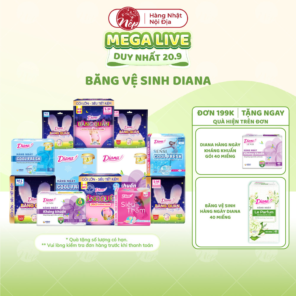 [Tổng] Diana Băng Quần, Diana Sensi, Diana Comfy Night, Băng Hằng Ngày, CoolFresh_nepshop1
