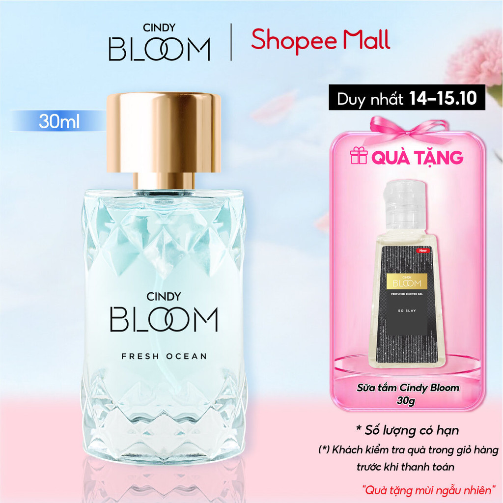 Nước hoa nữ Cindy Bloom Fresh Ocean hương năng động trẻ trung 30ml | BigBuy360 - bigbuy360.vn
