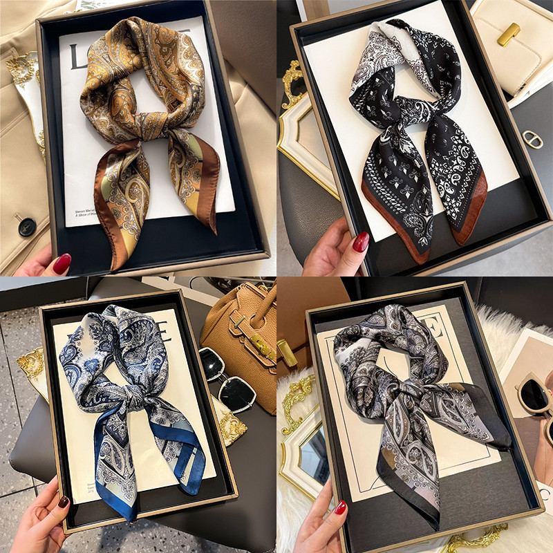 Khăn Lụa Vuông 70*70cm Bandana Nữ  Cổ khăn trùm đầu  khăn quàng cổ  băng đô  A117