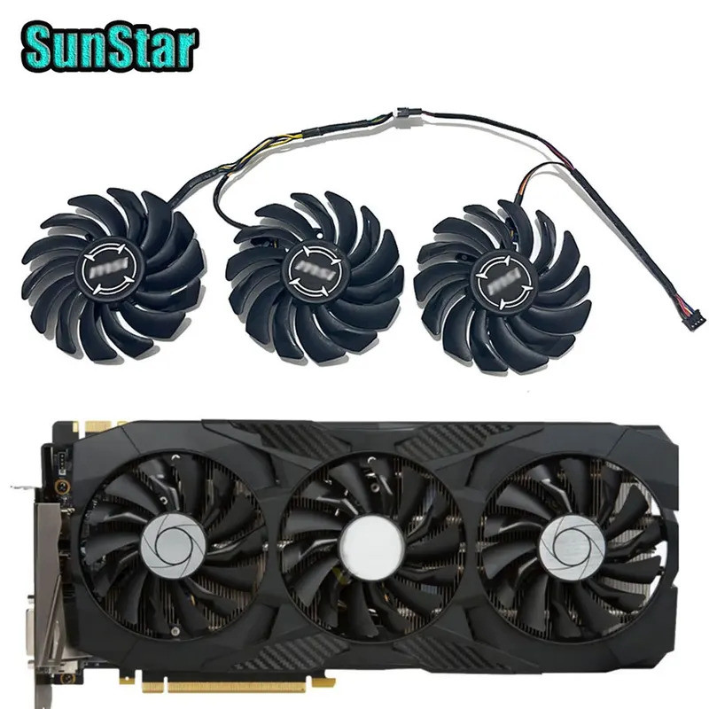 I 'New PLD09210B12HH 87MM 4PIN Quạt làm mát Video, Dành cho MSI GeForce GTX 1070 1080 GTX 1070 TI 10