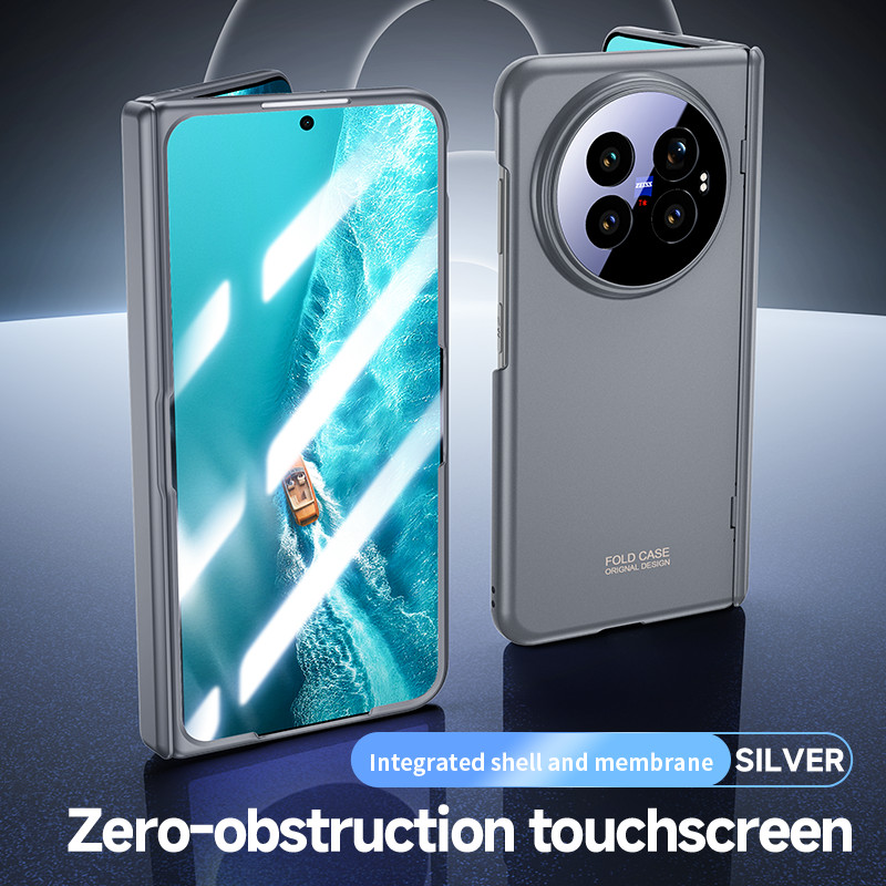 Skin Feel Hard PC Matte Case cho Vivo X Fold6 FOLD6 Fold 6 5G Chống Sốc Bản Lề Bảo Vệ Bìa Cứng