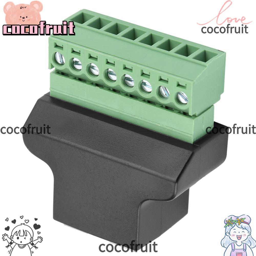 COCOFRUIT RJ45 đột phá, 8P8C Cắm và chạy RJ45 Nữ để vít 8 chân kết nối, Bộ chuyển đổi khối đầu cuối 
