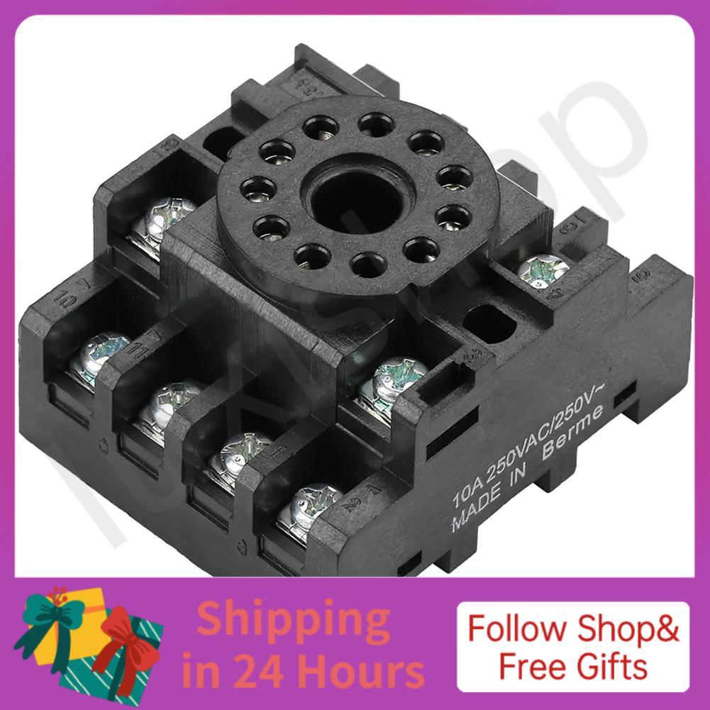 iuxishop Relay Base PF113A Ổ cắm điện 11 chân cho thời gian JQX-10F JTX-2C