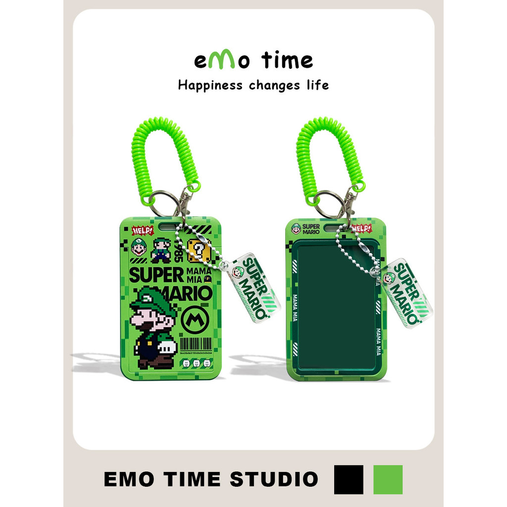 Emo Ban Đầu Dễ Thương Mario Vẽ Di Động Đựng Thẻ Tàu Điện Ngầm Căng Tin Kiểm Soát Truy Cập Sinh Viên 