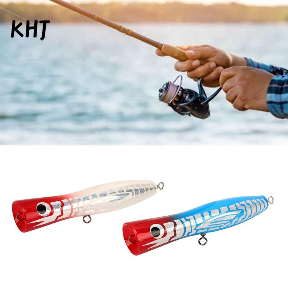 KHJ GT Popper, 18cm Màu Sắc Phản Quang Popper Mồi Câu Cá, Gỗ Bền Basswood Popper Cá Ngừ Câu Cá