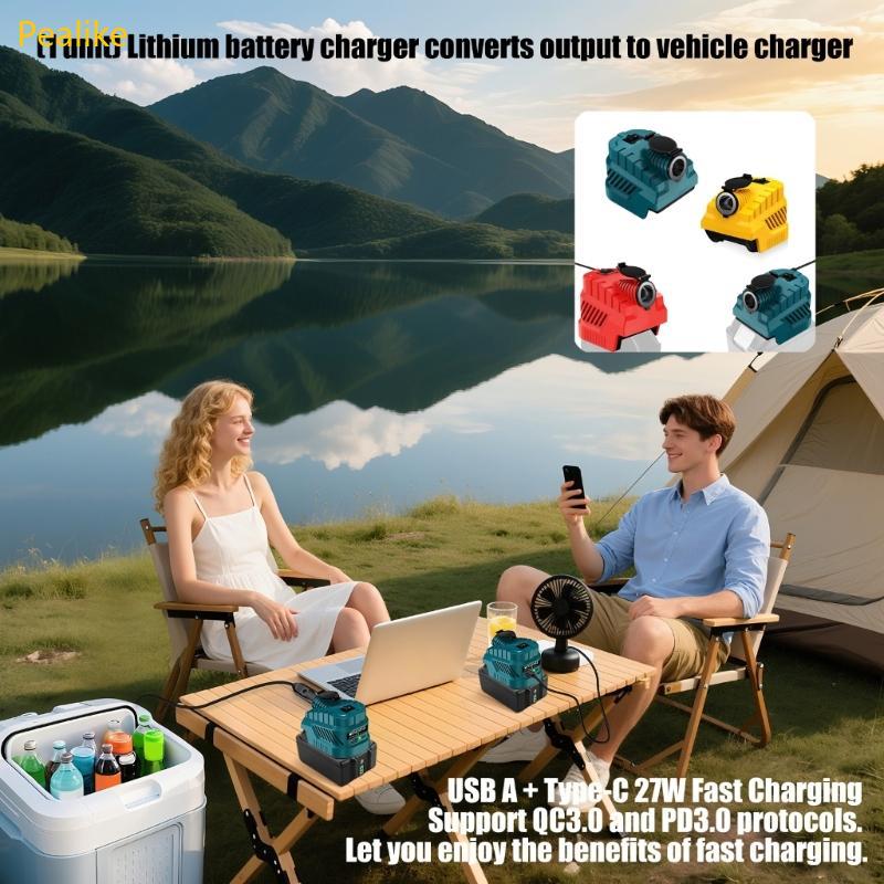 Lithium batteries Car Charger Converter for 18V Batteries Power Tool