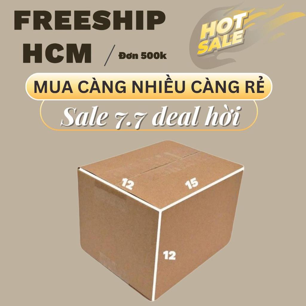 Hộp Carton Thường 15x12x12 Combo 100 Cái