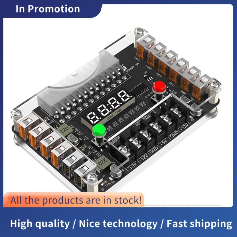 12 cổng USB 3A 3.3V 5V 12V -12V Điện áp đầu ra ATX Bộ nguồn đột phá Mô-đun bảng với bộ vỏ Acrylic