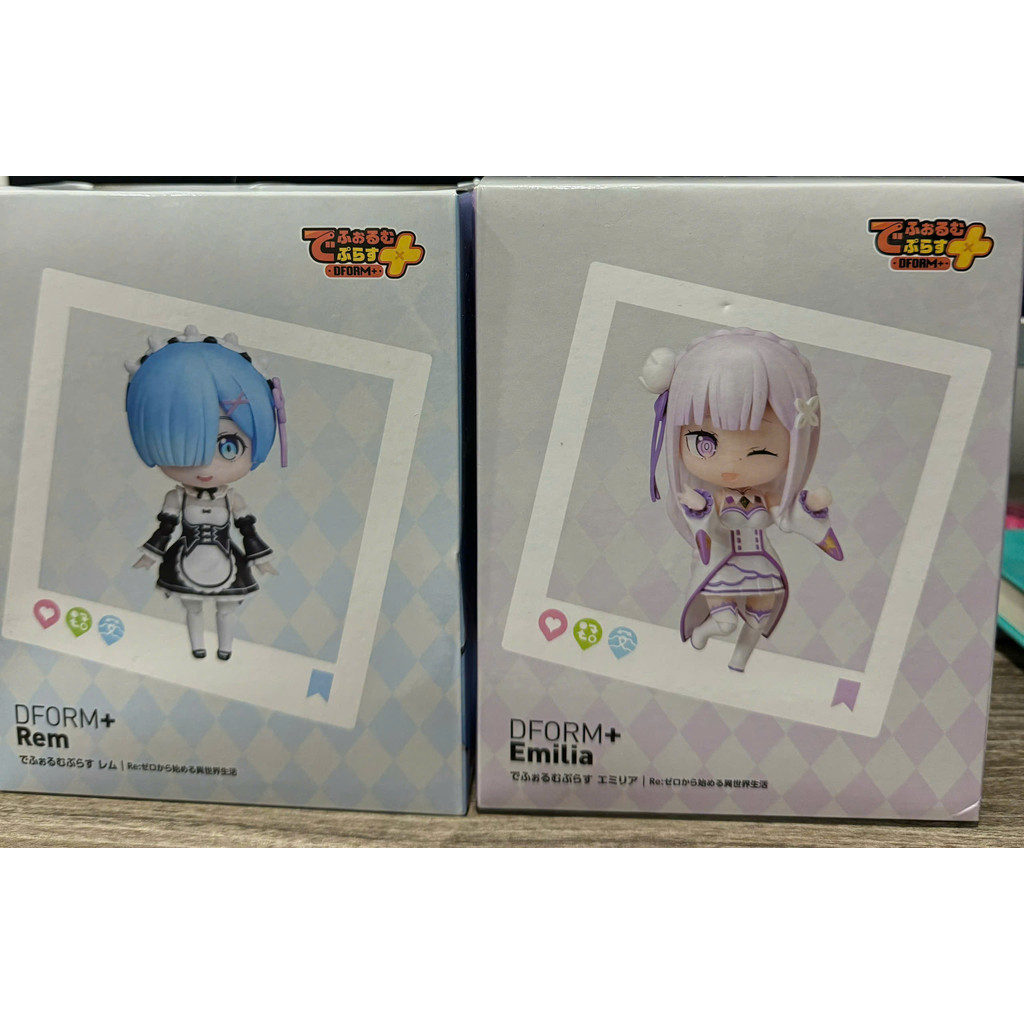 Mô Hình Rem Ram Emilia - DFORM+ Re:zero Action Figure Chính Hãng Design COCO