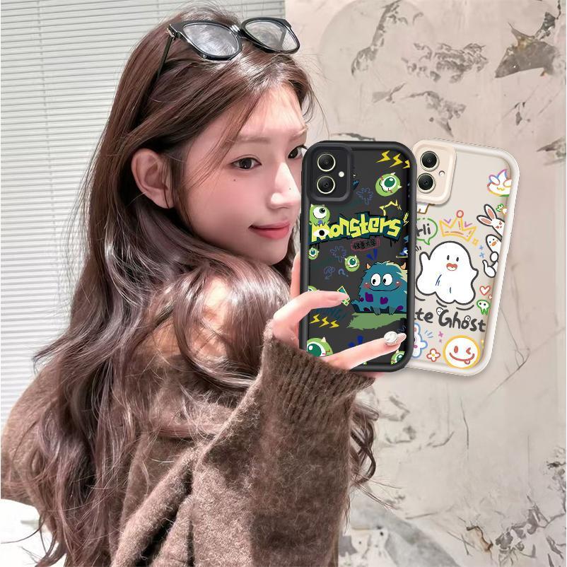 Ốp Lưng Cho Samsung Galaxy A04 A05 A06 A07 4G 5G Phim Hoạt Hình Ghost Couple Mềm TPU Chống Sốc Vỏ Đi