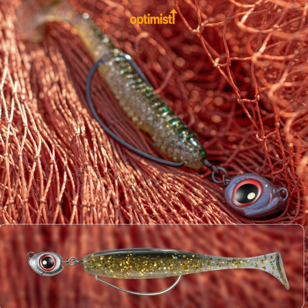 Đầu mồi chì OPTIM, Đầu Jig Head Big Eyes Swimbait Jig Head, 2025 Hard Bottom 3.5g / 5g / 7g / 10g Te