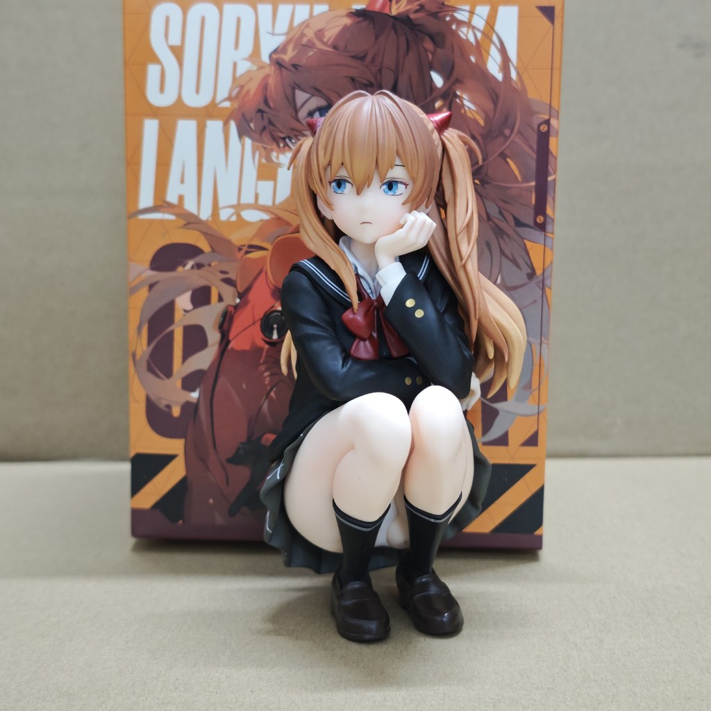 Gợi Cảm Asuka Hình Ngồi Tư Thế Neon Genesis Evangelion Manga Anime Cô Gái Mô Hình Hình Hình
