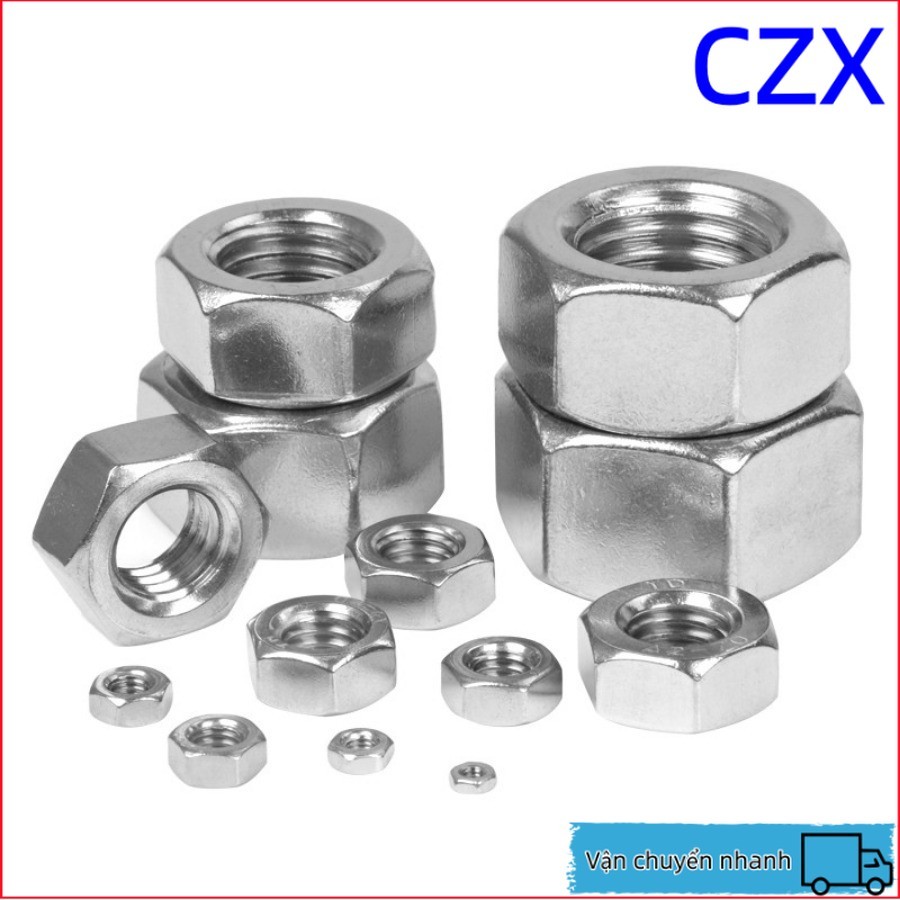 Đai Ốc inox 316, Tán Dẹp, Tán Ecu M2-M12 (HS-VN2)