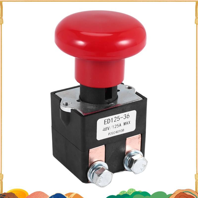 Công tắc dừng ngắt kết nối khẩn cấp ED125-36 48V 125A cho EZ30 E30 D40 EZ40 111551000800 Xe nâng điệ
