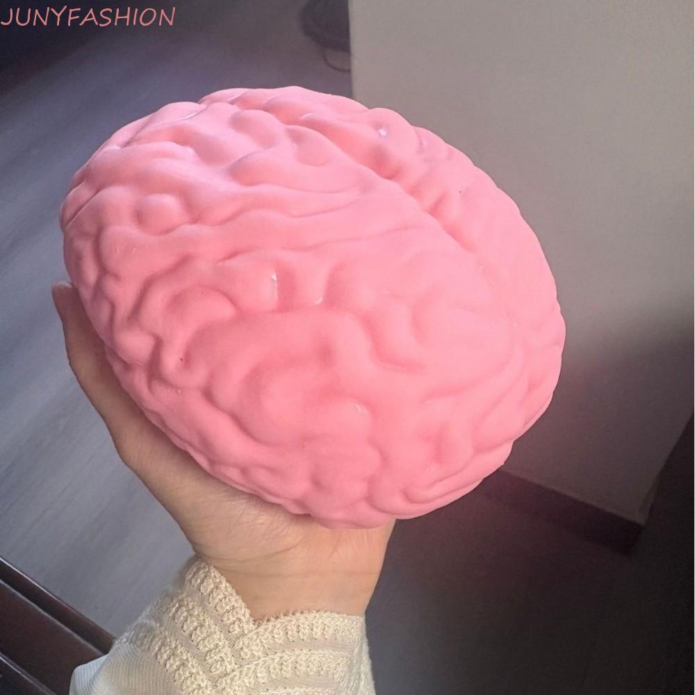 Đồ chơi Squishy não JUNYFASHION, Đồ chơi Fidget TPR tăng chậm, Mô hình não lớn có thể đúc được mô ph