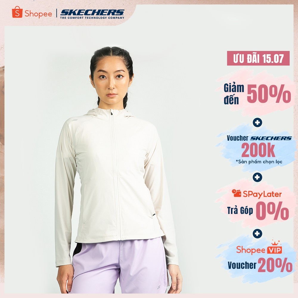 Áo Khoác Có Nón Nữ Skechers Walking Performance Hooded Jacket - SP325W311-004S