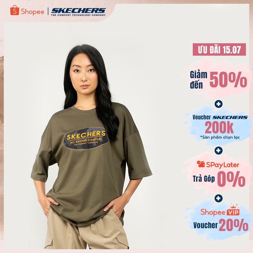 Áo Thun Tay Ngắn Unisex Skechers Urban Outdoor Short Sleeve Tee-SL325U395-04ZF Online Sale