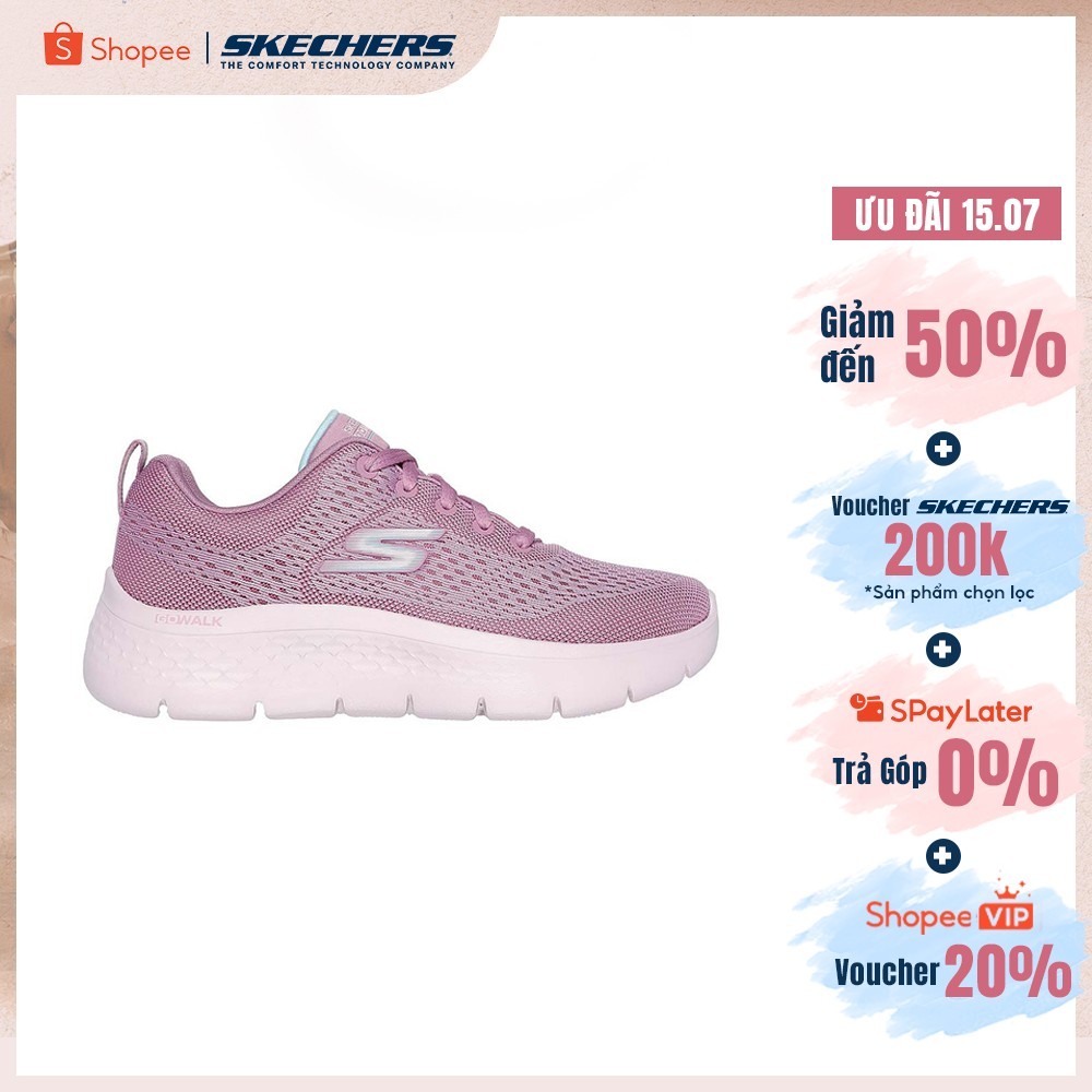 Giày Thể Thao Nữ Skechers GOwalk Gowalk Flex Kali Đi Bộ - 124830-MVE Air-Cooled Goga Mat