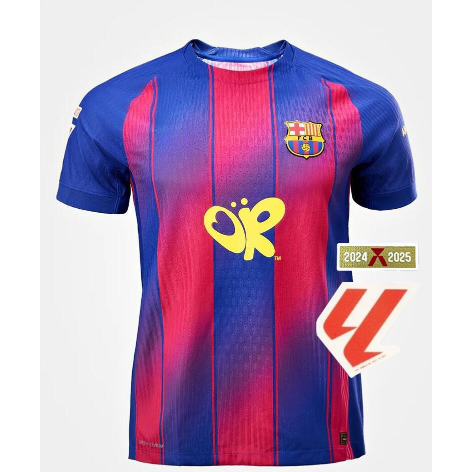 Mới 25 / 26 Barcelona x Olivia Rodrigo Home Fan Áo bóng đá ngắn tay S-4XL-F002