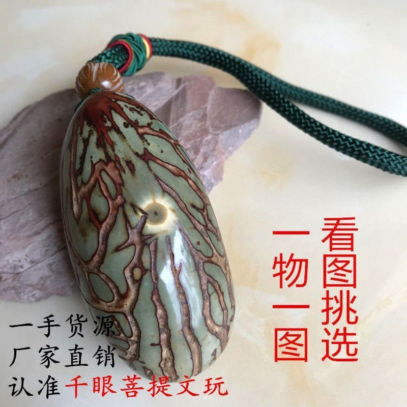 Thousand-Eyed Bodhi Seed Natural Wenwan Thành phẩm Boutique One Item One Picture Old Fruit Handle Pi