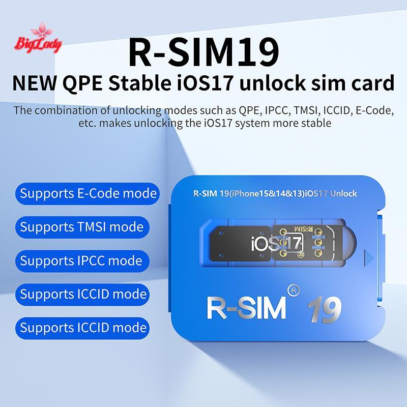 SHNGki R-SIM19 Thẻ phát hành IOS17 ổn định QPE MỚI cho toàn bộ phạm vi 6-17 Unlo mới