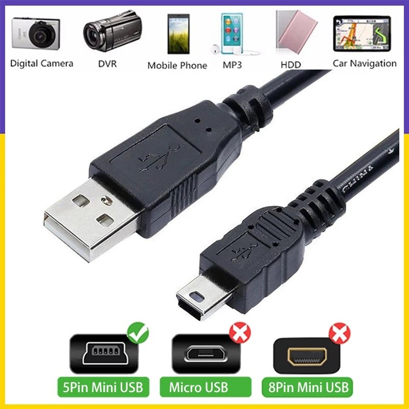 USB Sang Mini USB Sạc Nhanh Cáp Dữ Liệu Cho Máy Ảnh Điện Thoại Mp3 Mp4