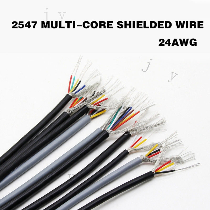 Cáp che chắn đa lõi 2547-18AWG Cáp tín hiệu điều khiển 2 lõi 3 lõi 4, 5 lõi Cáp âm thanh Cáp liên kế