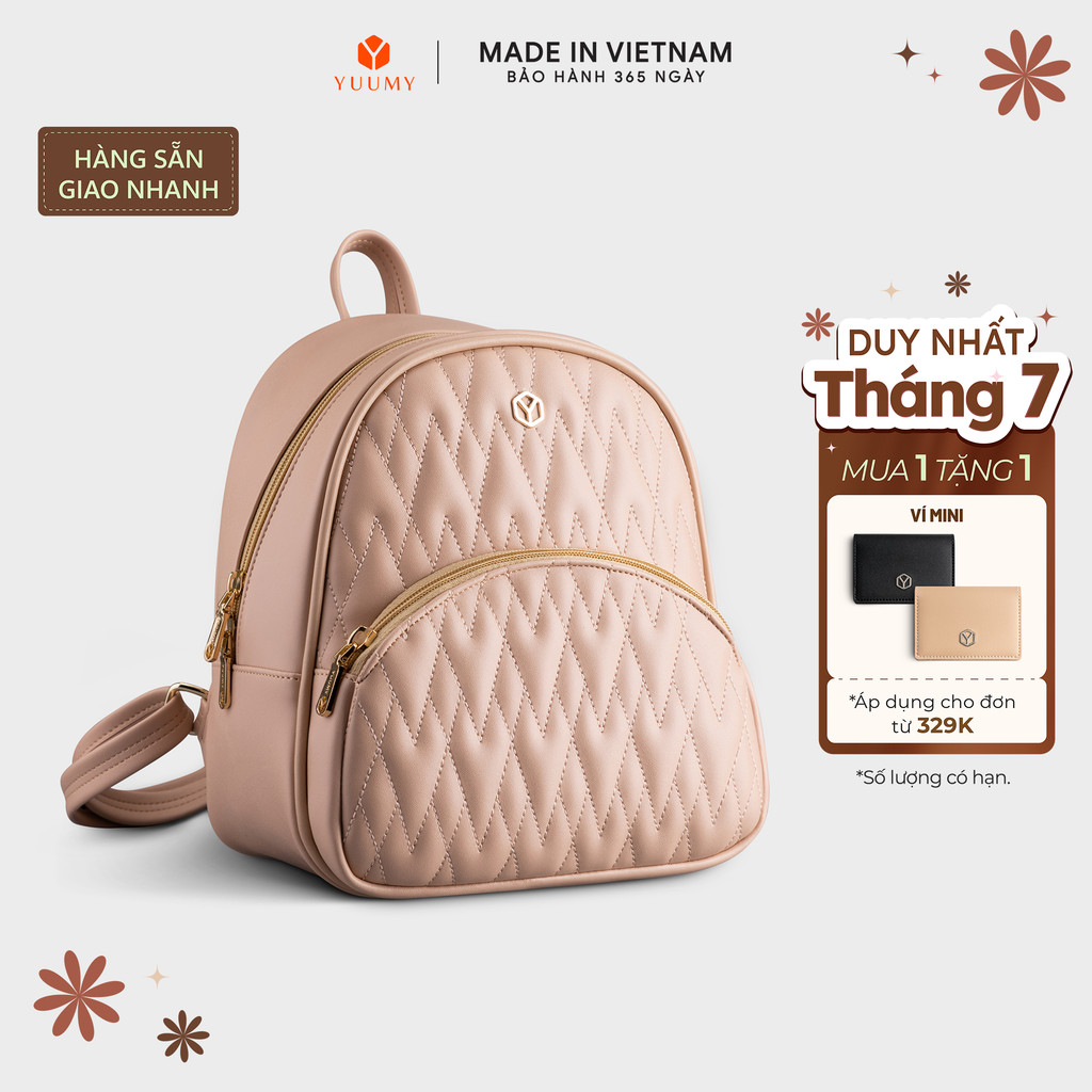 Balo Yuumy (Thời trang nữ tiện lợi cỡ trung - Balo da Seasand YBA66) Bagsmart