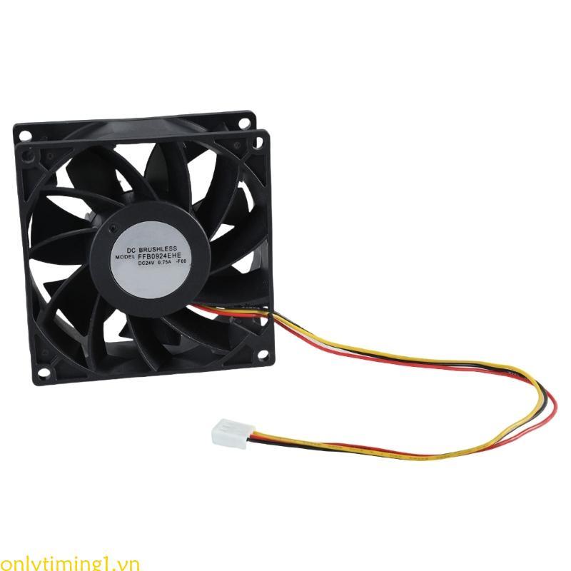 Onlytiming1 Quạt Làm Mát 24V 9x9cm FFB0924EHE 4800RPM Với Chức Năng Báo Động Giám Sát Nhiệt Độ Cho M