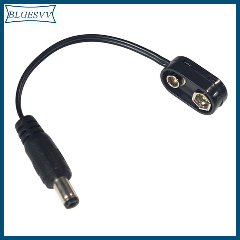 Blg 9V Kẹp Chuyển Đổi Cáp Nguồn Snap Connector 9Volt Power Eliminators Adapter Cho Guitar Hiệu Ứng B