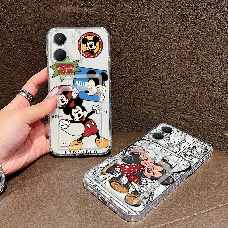 Hộp đựng thẻ cho OPPO A5X A6X A6 A6 Pro 4G Mickey Clear Case