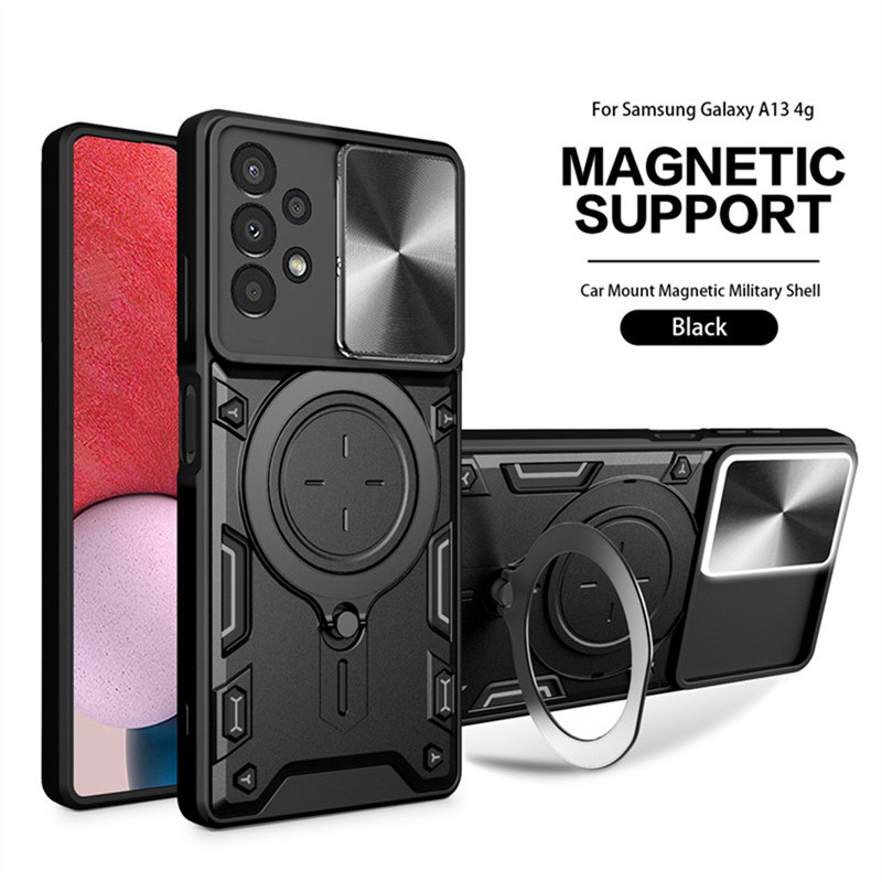 Dành Cho Samsung Galaxy Samsung Galaxy A13 4G Camera Ô Tô Ốp điện thoại Đứng Giáp Chống Sốc Samsung 