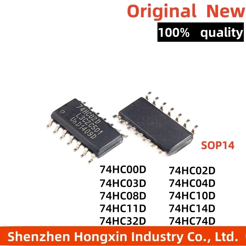 1-5 Chiếc 74HC00D 74HC02D 74HC04D 74HC03D 74HC10D 74HC08D 74HC11D 74HC14D 74HC32D 74HC74D SOP Chip i