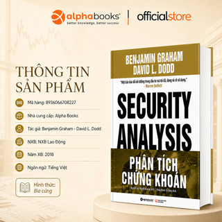 Sách - Phân Tích Chứng Khoán (Security Analysis) - Warren Buffet (Alpha Books)
