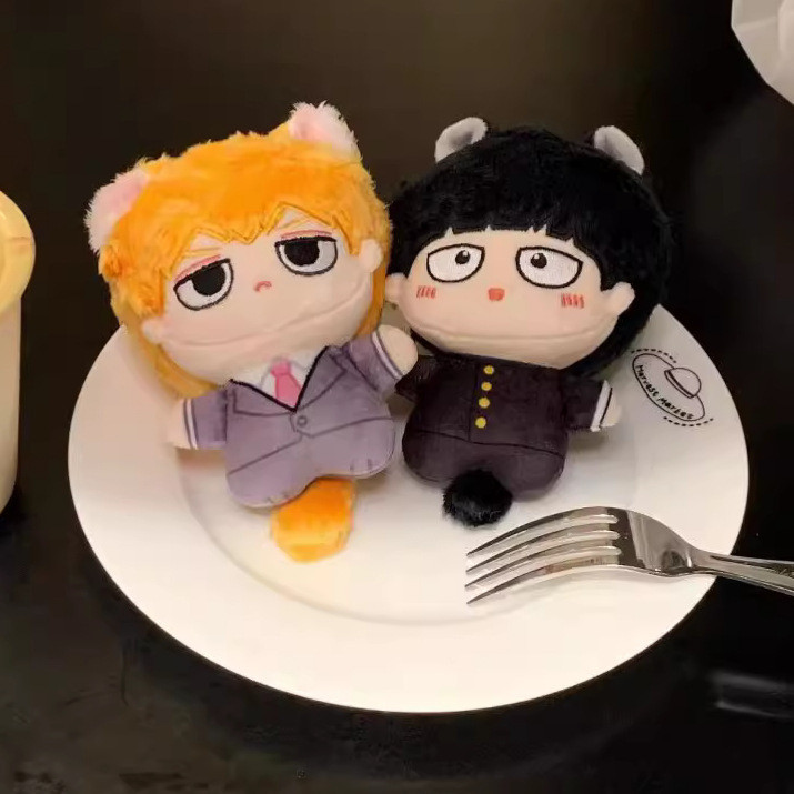 Mob Psycho 100 Shigeo Kageyama Arataka Reigen 10cm In Hình Cơ Thể Búp Bê Cotton Anime Dễ Thương Móc 