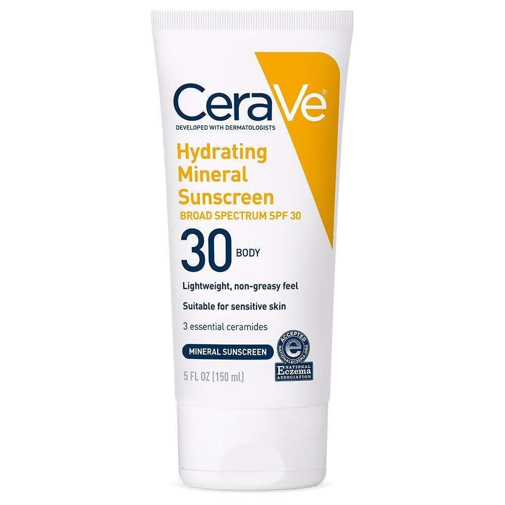 Kem chống nắng khoáng chất CeraVe SPF 30 với Zinc Oxide & Titanium Dioxide, Hyaluronic Acid & Cerami