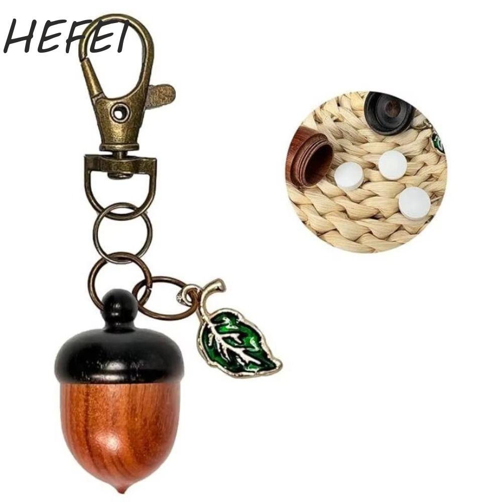 HEFEI Acorn Twist Open Móc khóa, Twist Open Small Item Storage Acorn Móc khóa, Khóa hình chữ O di độ